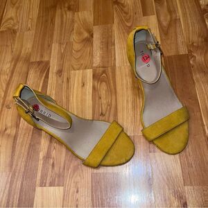 Torrid Yellow Ankle Strap Sandals